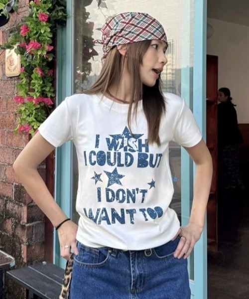 AVYL(アヴィル)の「ヴィンテージライク スターロゴコンパクトTシャツ(Tシャツ/カットソー・レディース・ホワイト/ブラック・M)」の12枚目の写真