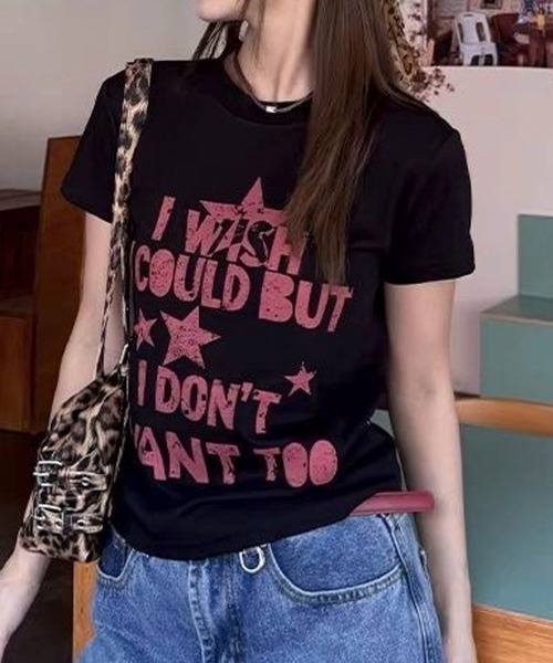 AVYL(アヴィル)の「ヴィンテージライク スターロゴコンパクトTシャツ(Tシャツ/カットソー・レディース・ホワイト/ブラック・M)」の16枚目の写真
