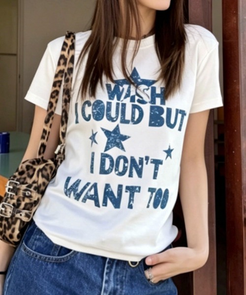 AVYL(アヴィル)の「ヴィンテージライク スターロゴコンパクトTシャツ(Tシャツ/カットソー・レディース・ホワイト/ブラック・M)」の19枚目の写真