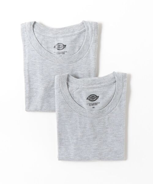 Dickies(ディッキーズ)の「"05"≪Dickies≫パックT 2枚セット Tシャツ(Tシャツ/カットソー・メンズ・グレー/ブラック・L/XL)」の2枚目の写真