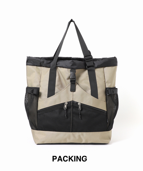 PACKING(パッキング)の「PACKING / パッキング 別注 2WAY トートバッグ(トートバッグ・メンズ・チャコールグレー/ブラック/ベージュ系その他・FREE)」の3枚目の写真