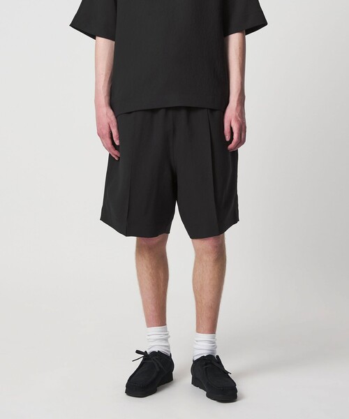UNITED ARROWS & SONS by DAISUKE OBANA(ユナイテッドアローズアンドサンズバイダイスケオバナ)の「<D.O UNITED ARROWS BY DAISUKE OBANA>Ⅰ CR 1P SHORTS 26SS/ショーツ(その他パンツ・メンズ・ブラック・S/XL/L/M)」の2枚目の写真