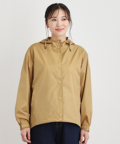 LAURA ASHLEY（ローラアシュレイ）の「【大人気!収納用トートバッグ付き】ペニーウェル グローヴ柄 ショート レインコート（その他アウター・レディース・カーキ系/ベージュ系その他3/ブルー系その他2・00）」の22枚目の写真