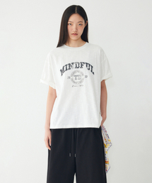 マインドフルグラフィックピグメントTシャツ_オフホワイト 91F6222784