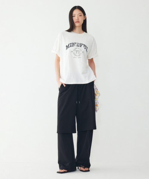 STUDIO TOMBOY(スタジオトムボーイ)の「マインドフルグラフィックピグメントTシャツ_オフホワイト 91F6222784(Tシャツ/カットソー・レディース・オフホワイト・OS)」の3枚目の写真