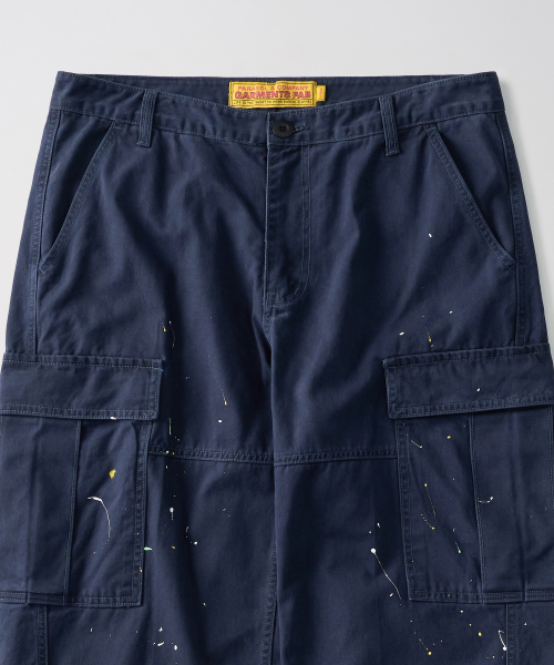 GARMENTS FAB（ガーメンツファブ）の「Washed Cargo Painted Pants (NAVY)（その他パンツ・レディース・その他・LARGE/MEDIUM）」の3枚目の写真