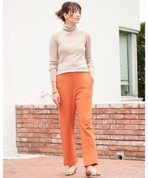 カットジョーゼット・ストレートパンツ