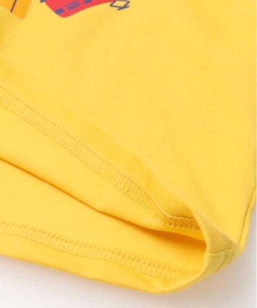 Moujonjon(ムージョンジョン)の「【WEB限定】電車アップリケ付Tシャツ(Tシャツ/カットソー・キッズ・イエロー/ホワイト・80/90/100/110/120/130)」の6枚目の写真