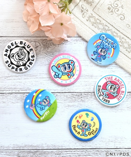 ANGEL BLUE(エンジェルブルー)の「エンジェルブルー トートバッグ ステッカーコラージュ(トートバッグ・レディース・ブラック/ナチュラル・ONE SIZE)」の16枚目の写真