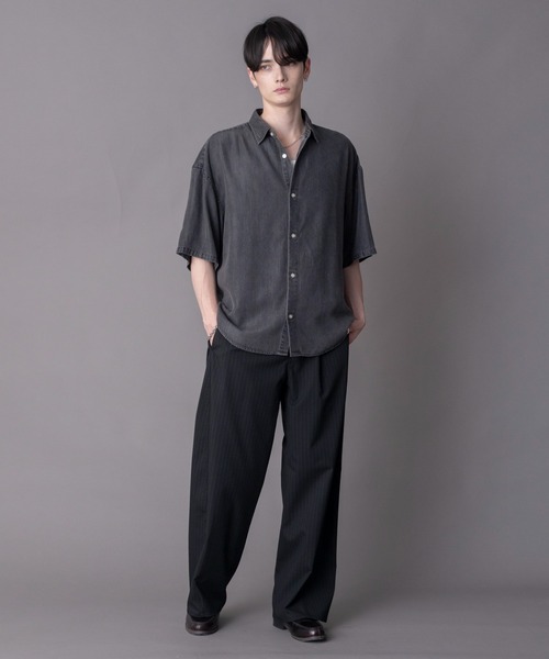 BROWNY（ブラウニー）の「BROWNY/【26年春夏新作】テンセルデニムシャツ（シャツ/ブラウス・メンズ・ブラック系その他・LARGE/MEDIUM）」の15枚目の写真