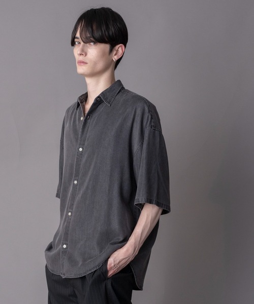 BROWNY（ブラウニー）の「BROWNY/【26年春夏新作】テンセルデニムシャツ（シャツ/ブラウス・メンズ・ブラック系その他・LARGE/MEDIUM）」の8枚目の写真