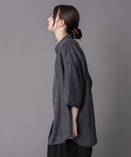 BROWNY（ブラウニー）の「BROWNY/【26年春夏新作】テンセルデニムシャツ（シャツ/ブラウス・メンズ・ブラック系その他・LARGE/MEDIUM）」の5枚目の写真
