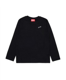 DIESEL KIDS（ディーゼルキッズ）の「DIESEL（ディーゼル）Kids & Junior ブランドロゴ刺繍入り長袖Tシャツカットソー（Tシャツ/カットソー）」