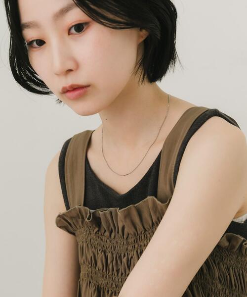 SMELLY(スメリー)の「ステンレススライドチェーンネックレス(ネックレス・レディース・シルバー/ゴールド・-)」の6枚目の写真