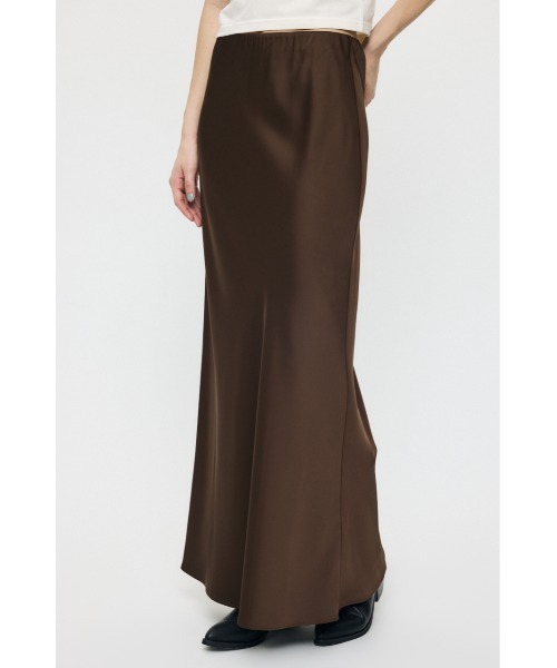 MOUSSY(マウジー)の「SATIN LONG スカート(スカート・レディース・ブラック/ブラウン/ライトイエロー・1/2)」の8枚目の写真