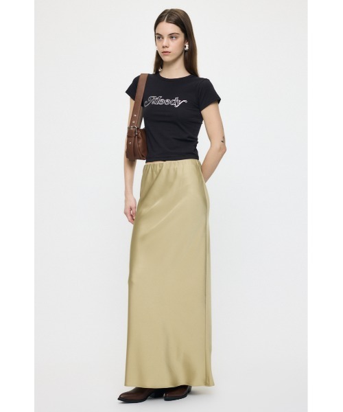 MOUSSY(マウジー)の「SATIN LONG スカート(スカート・レディース・ブラック/ブラウン/ライトイエロー・1/2)」の13枚目の写真