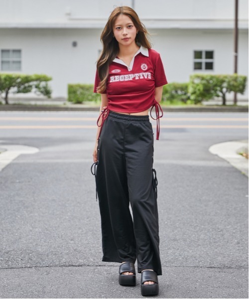 GORGE(ゴージ)の「《ドロスト・スキッパー》刺繍ロゴカットソー/ストリート×カジュアル/春夏/全3色(Tシャツ/カットソー・レディース・グレー/ブラック/レッド・F)」の10枚目の写真