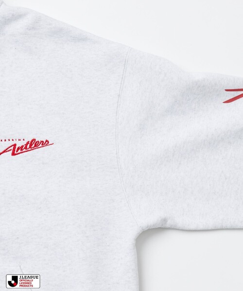 FREAK'S STORE(フリークスストア)の「J.LEAGUE × FREAK’S STORE 別注SUPPORTERS ZIP HOODIE【鹿島アントラーズ】(パーカー・メンズ・ライトグレー/チャコールグレー・SMALL)」の6枚目の写真