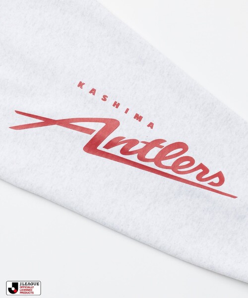 FREAK'S STORE(フリークスストア)の「J.LEAGUE × FREAK’S STORE 別注SUPPORTERS ZIP HOODIE【鹿島アントラーズ】(パーカー・メンズ・ライトグレー/チャコールグレー・SMALL)」の8枚目の写真