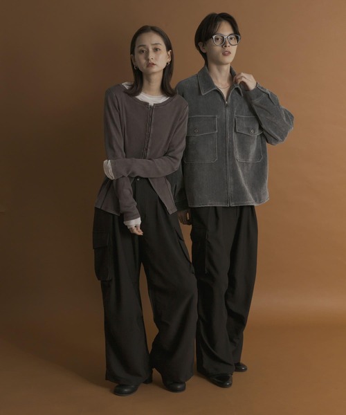 SENSE OF PLACE by URBAN RESEARCH（センスオブプレイスバイアーバンリサーチ）の「【ユニセックス】ワイドカーゴパンツ（その他パンツ・メンズ・ブラウン/チャコールグレー/ブラック/オリーブ・X-SMALL/SMALL/MEDIUM/LARGE）」の10枚目の写真
