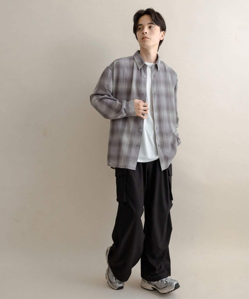 SENSE OF PLACE by URBAN RESEARCH（センスオブプレイスバイアーバンリサーチ）の「【ユニセックス】ワイドカーゴパンツ（その他パンツ・メンズ・ブラウン/チャコールグレー/ブラック/オリーブ・X-SMALL/SMALL/MEDIUM/LARGE）」の16枚目の写真