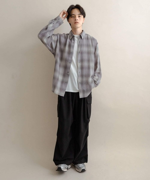 SENSE OF PLACE by URBAN RESEARCH（センスオブプレイスバイアーバンリサーチ）の「【ユニセックス】ワイドカーゴパンツ（その他パンツ・メンズ・ブラウン/チャコールグレー/ブラック/オリーブ・X-SMALL/SMALL/MEDIUM/LARGE）」の17枚目の写真