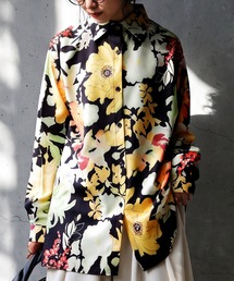 花柄 ボタニカル柄 シャツ