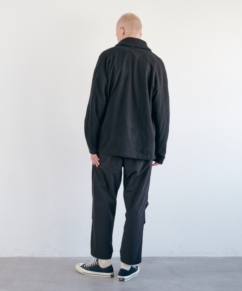 rehacer(レアセル)の「rehacer : Raffy Shawl Knit Cardigan /ラフィーショールニットカーディガン(カーディガン/ボレロ・メンズ・ブラック/グレー・MEDIUM/LARGE/X-LARGE/SMALL)」の6枚目の写真