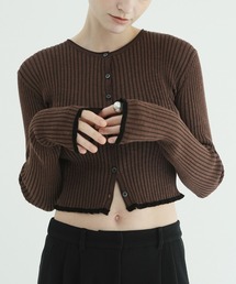 CLANE（クラネ）の「CONTRAST TRIM SHEER KNIT CARDIGAN（カーディガン/ボレロ）」