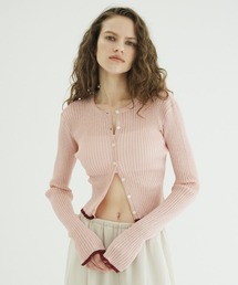 CLANE（クラネ）の「CONTRAST TRIM SHEER KNIT CARDIGAN（カーディガン/ボレロ）」