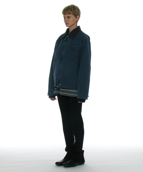 PARTIMENTO WOMEN(パルティメントウィメン)の「コットンウォッシュドワークジャケット_ブルー(その他アウター・レディース・その他・ONE SIZE)」の3枚目の写真