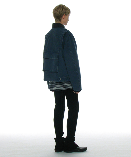 PARTIMENTO WOMEN(パルティメントウィメン)の「コットンウォッシュドワークジャケット_ブルー(その他アウター・レディース・その他・ONE SIZE)」の7枚目の写真