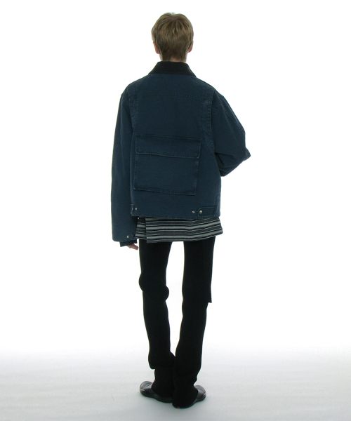 PARTIMENTO WOMEN(パルティメントウィメン)の「コットンウォッシュドワークジャケット_ブルー(その他アウター・レディース・その他・ONE SIZE)」の8枚目の写真