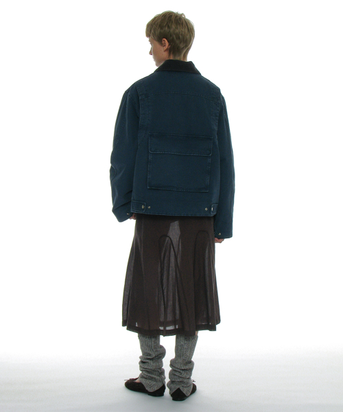 PARTIMENTO WOMEN(パルティメントウィメン)の「コットンウォッシュドワークジャケット_ブルー(その他アウター・レディース・その他・ONE SIZE)」の12枚目の写真