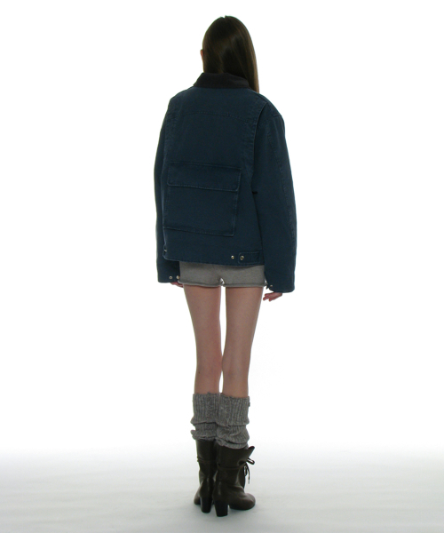 PARTIMENTO WOMEN(パルティメントウィメン)の「コットンウォッシュドワークジャケット_ブルー(その他アウター・レディース・その他・ONE SIZE)」の14枚目の写真
