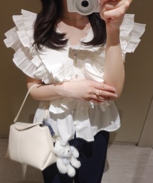 ALLuRing ChaRm | 【ALLuRing ChaRm ×139621a】Pleated Ruffle Peplum Blouse / プリーツフリルペプラムブラウス(シャツ/ブラウス)