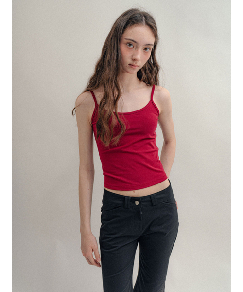 VISUS(ヴィスシュ)の「Basic Sleeveless_Burgundy(Tシャツ/カットソー・レディース・その他・SMALL/MEDIUM)」の2枚目の写真