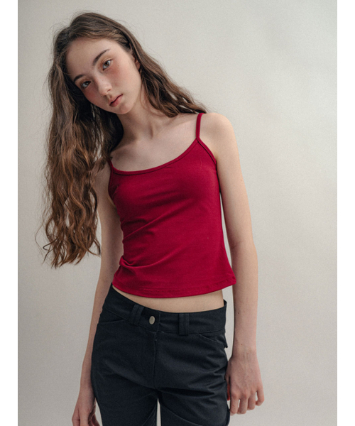 VISUS(ヴィスシュ)の「Basic Sleeveless_Burgundy(Tシャツ/カットソー・レディース・その他・SMALL/MEDIUM)」の3枚目の写真