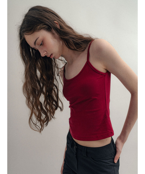 VISUS(ヴィスシュ)の「Basic Sleeveless_Burgundy(Tシャツ/カットソー・レディース・その他・SMALL/MEDIUM)」の6枚目の写真