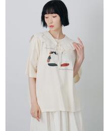【さて×TSUHARU】イラスト柄プリントTシャツ