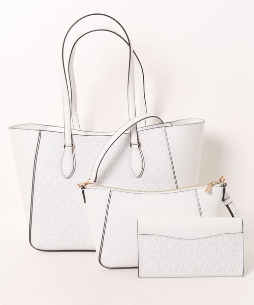 MICHAEL KORS(マイケルコース)の「JET SET TRAVEL 3 IN 1 トートバッグ ラージ - Mkシグネチャー(トートバッグ・レディース・ホワイト系・FREE)」の5枚目の写真