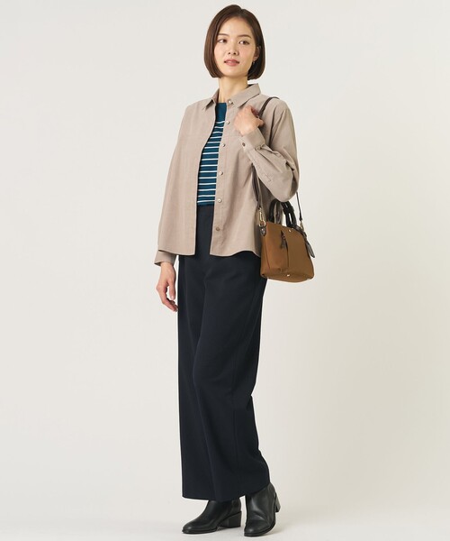 J.PRESS Ladies(J.プレス レディス)の「バスクボーダー カットソー(Tシャツ/カットソー・レディース・ベージュ系1/グレー系1/ピーコックグリーン系1・SMALL)」の8枚目の写真