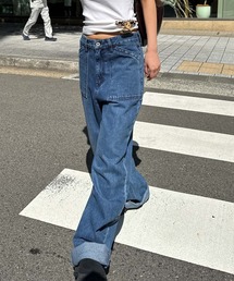 El mar ウォッシングデニムベイカーパンツ