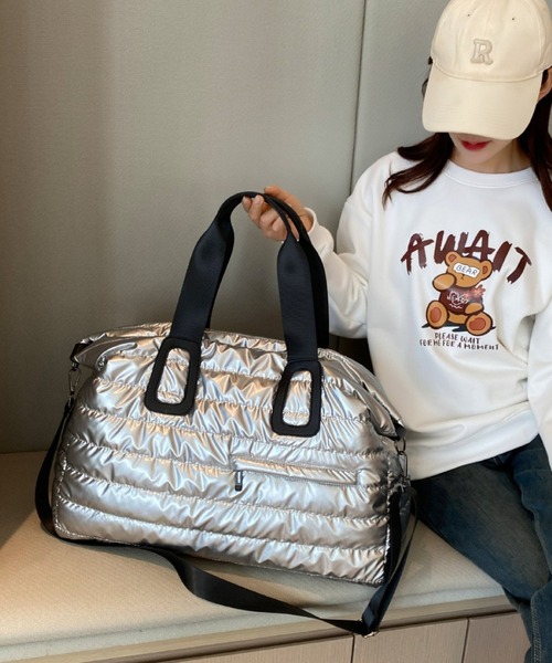VIBGYOR(ヴィブジョー)の「【Bls】【ZA】【Bling Leads】ヨガバッグ フィットネス 大容量(BL)(トートバッグ・レディース・ゴールド/シルバー/ブラック/ブルー・FREE)」の3枚目の写真