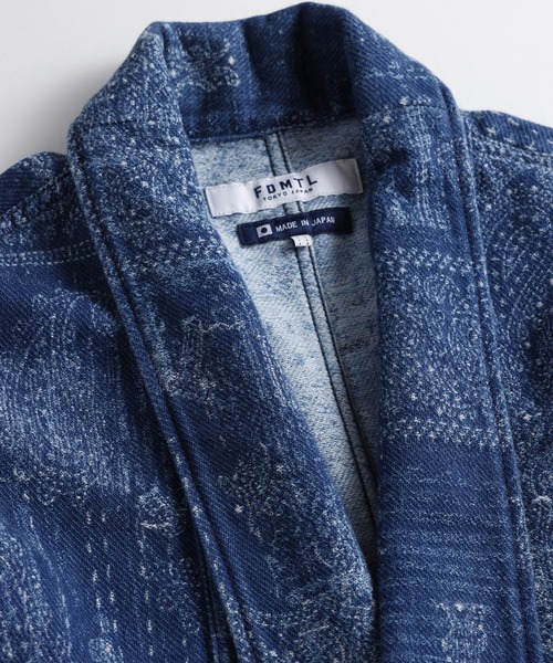 FDMTL(ファンダメンタル)の「FDMTL/ファンダメンタル/JACQUARD PAISLEY HAORI 3YR WASH(その他アウター・メンズ・インディゴブルー・4/3/2/1)」の4枚目の写真