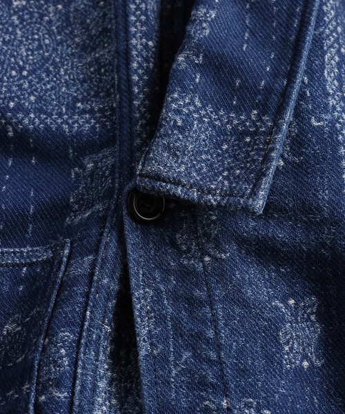 FDMTL(ファンダメンタル)の「FDMTL/ファンダメンタル/JACQUARD PAISLEY HAORI 3YR WASH(その他アウター・メンズ・インディゴブルー・4/3/2/1)」の5枚目の写真