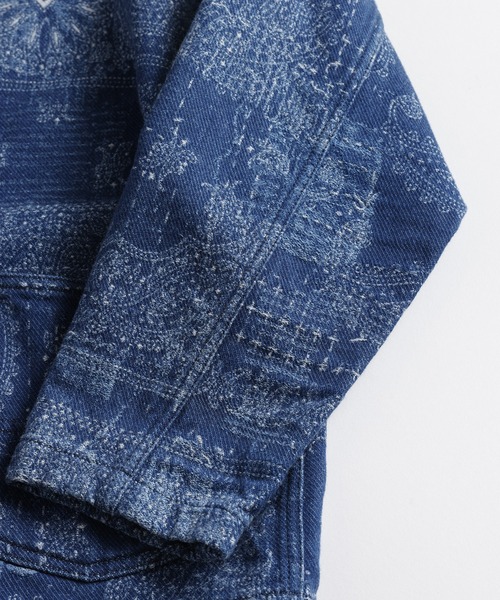 FDMTL(ファンダメンタル)の「FDMTL/ファンダメンタル/JACQUARD PAISLEY HAORI 3YR WASH(その他アウター・メンズ・インディゴブルー・4/3/2/1)」の6枚目の写真