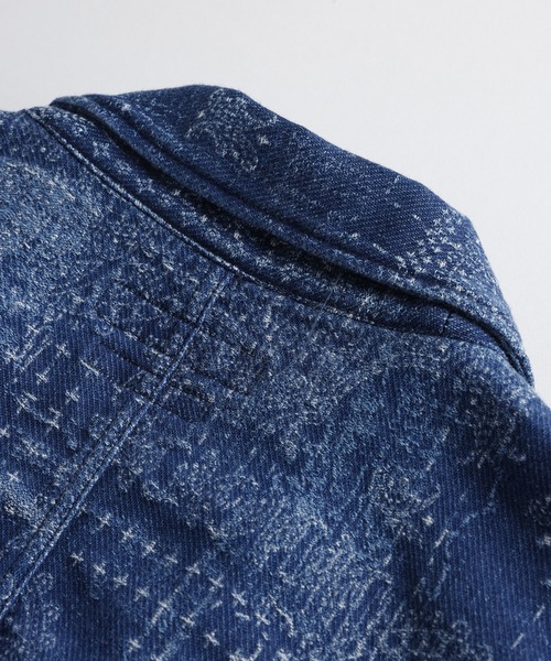 FDMTL(ファンダメンタル)の「FDMTL/ファンダメンタル/JACQUARD PAISLEY HAORI 3YR WASH(その他アウター・メンズ・インディゴブルー・4/3/2/1)」の8枚目の写真