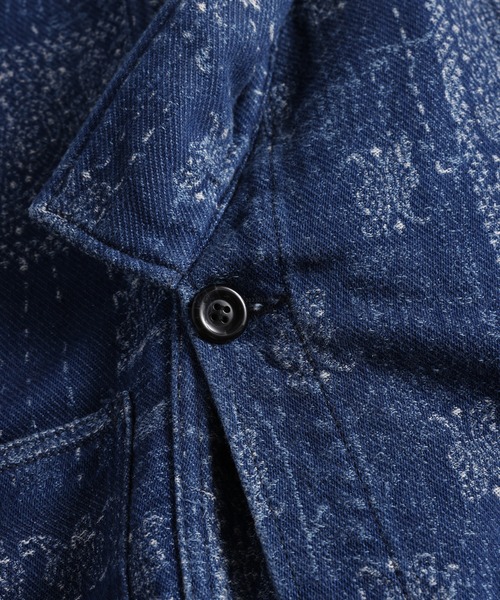 FDMTL(ファンダメンタル)の「FDMTL/ファンダメンタル/JACQUARD PAISLEY HAORI 3YR WASH(その他アウター・メンズ・インディゴブルー・4/3/2/1)」の9枚目の写真