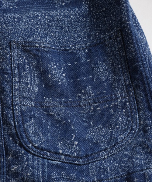FDMTL(ファンダメンタル)の「FDMTL/ファンダメンタル/JACQUARD PAISLEY HAORI 3YR WASH(その他アウター・メンズ・インディゴブルー・4/3/2/1)」の10枚目の写真